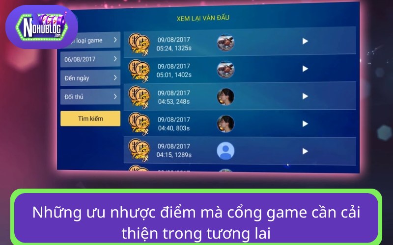 Những ưu nhược điểm mà cổng game cần cải thiện trong tương lai