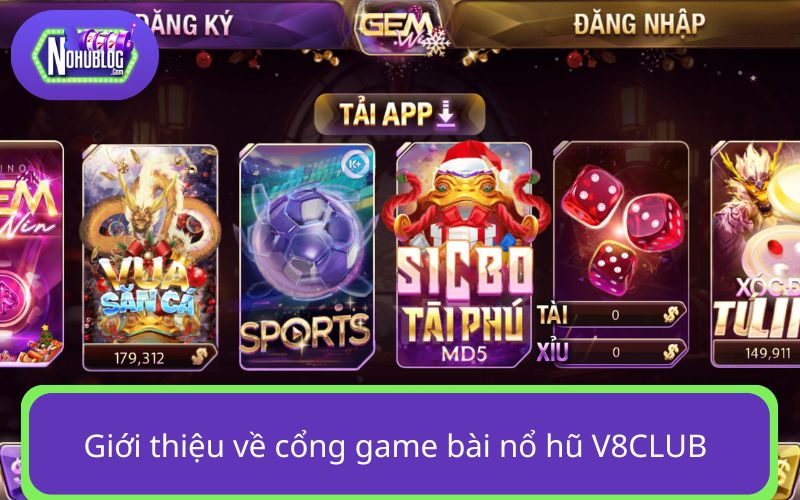 V8CLUB - Lựa chọn hàng đầu cho anh em mê nổ hũ đổi thưởng