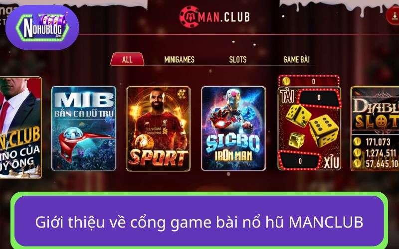 MANCLUB - Cổng game nổ hũ đỉnh chóp, vang danh 