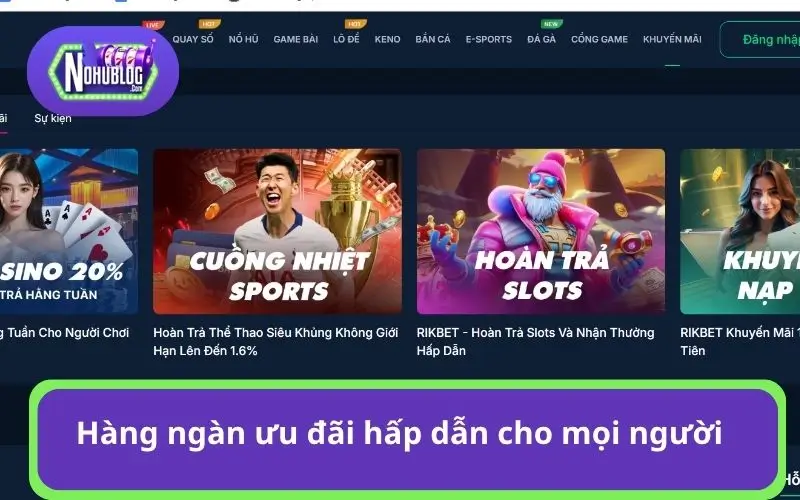 Hàng ngàn các ưu đãi hấp dẫn cho mọi người